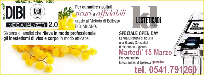 Open Day 15 Marzo analisi estetica gratuita – viso e corpo